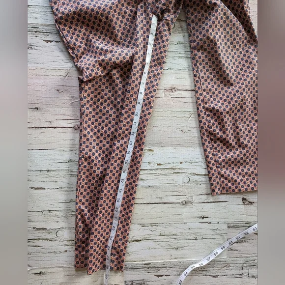 J. Crew Cafe Capri's Size 6 - Red, Cream and Blue Floral Print - Picture 7 of 12